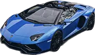 Paris Location Voiture de Luxe 3 lambotghini aventador svj spyder blue
